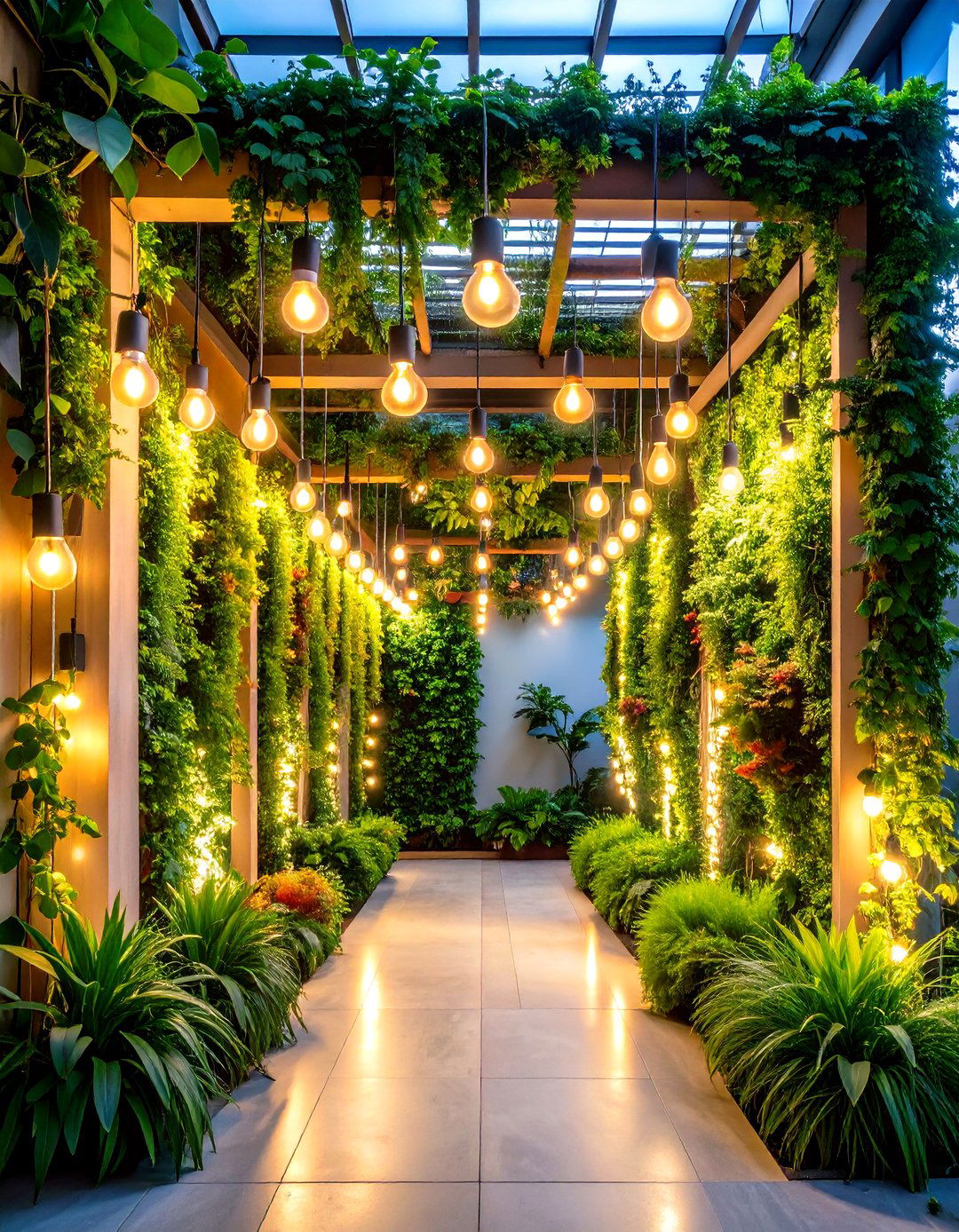 LED Lights Integrated with Plants and Vines - 25 aesthetic room ideas with led lights