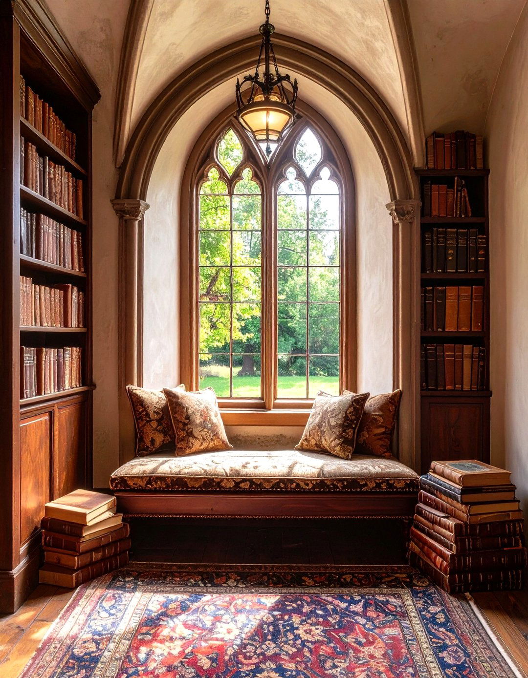 Lancet Window Seats for Medieval Reading Nooks - 25 medieval home decor ideas