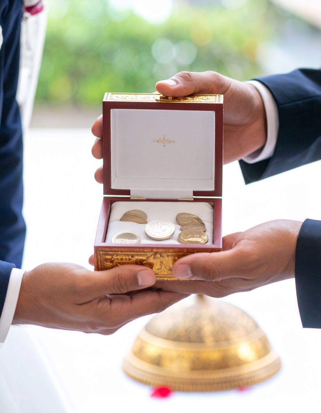 Las Arras Matrimoniales Coin Blessing - 25 mexican wedding ideas