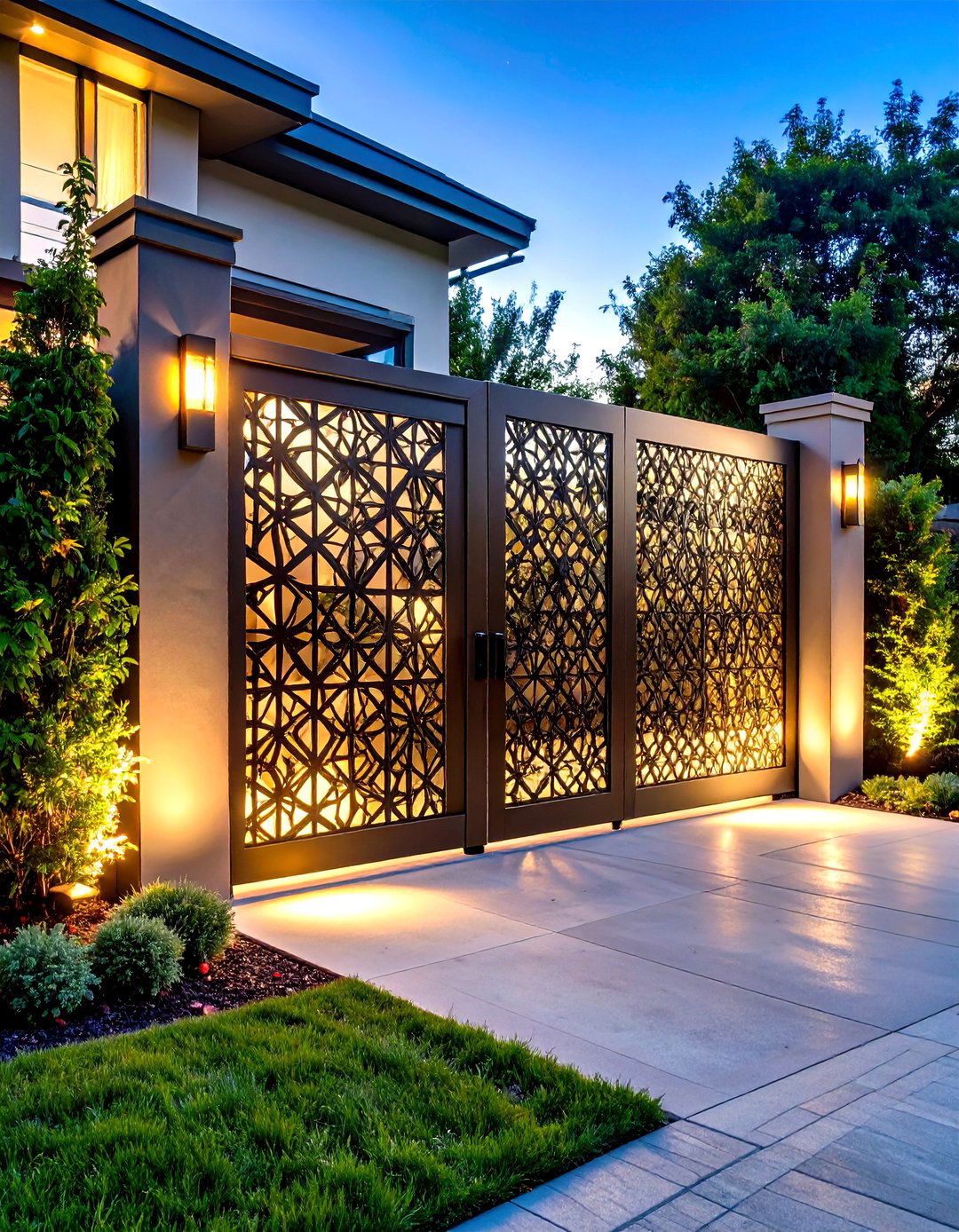 Laser Cut Metal Art Fence Gate - 25 Fence Gate Ideas
