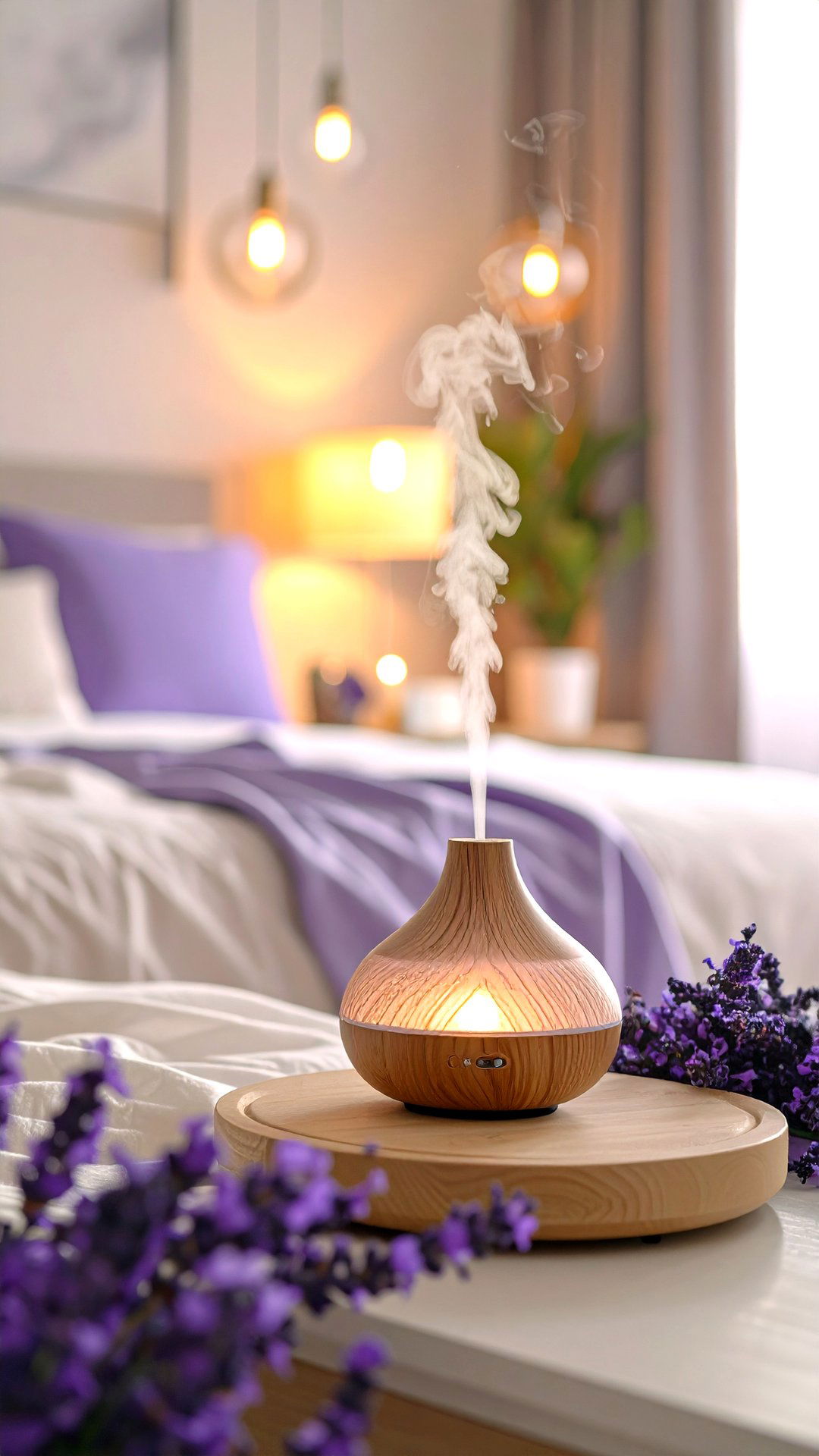 Lavender Diffuser Ritual - 25 minimalist bedroom ideas