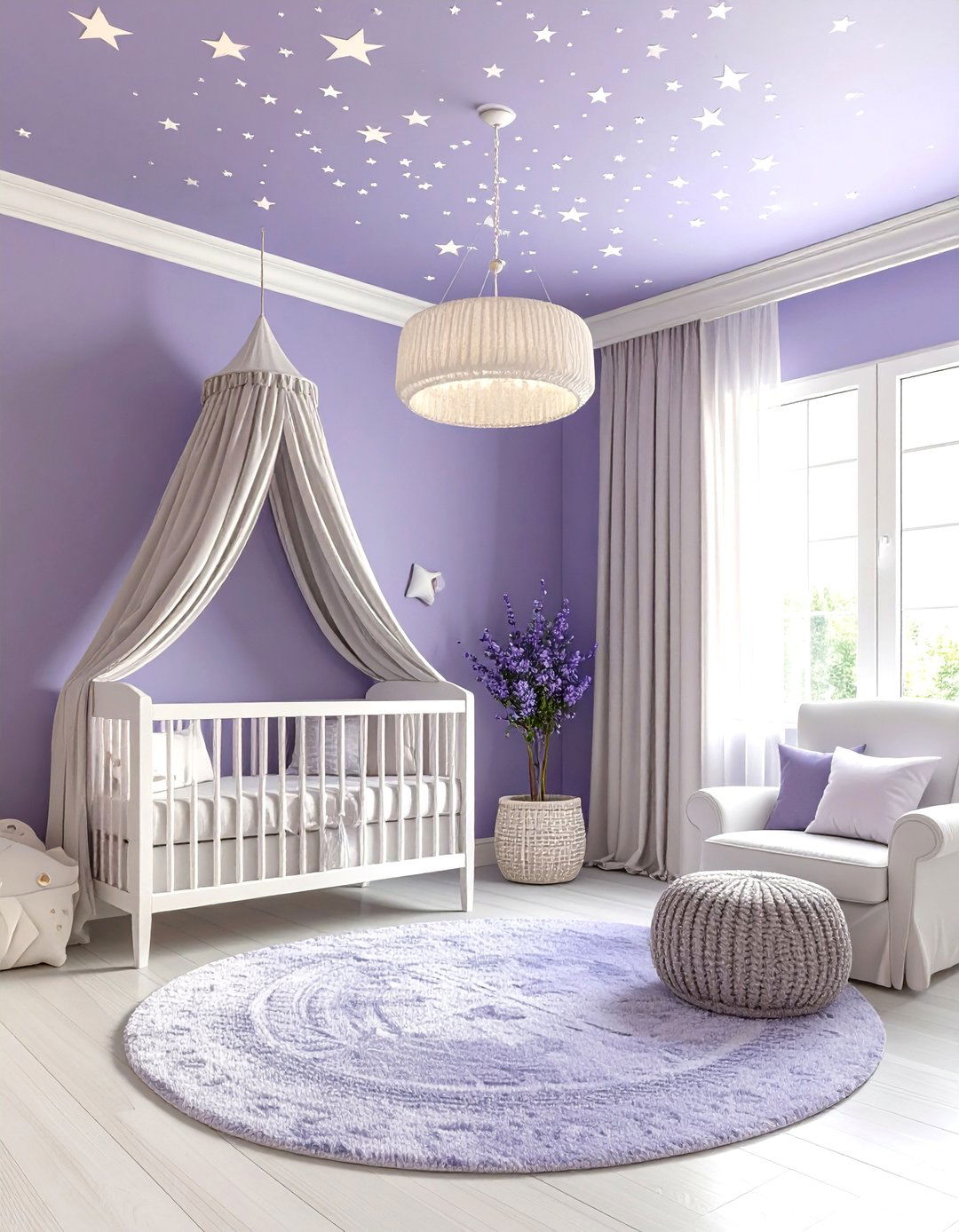Lavender Mist Calm Nursery Color