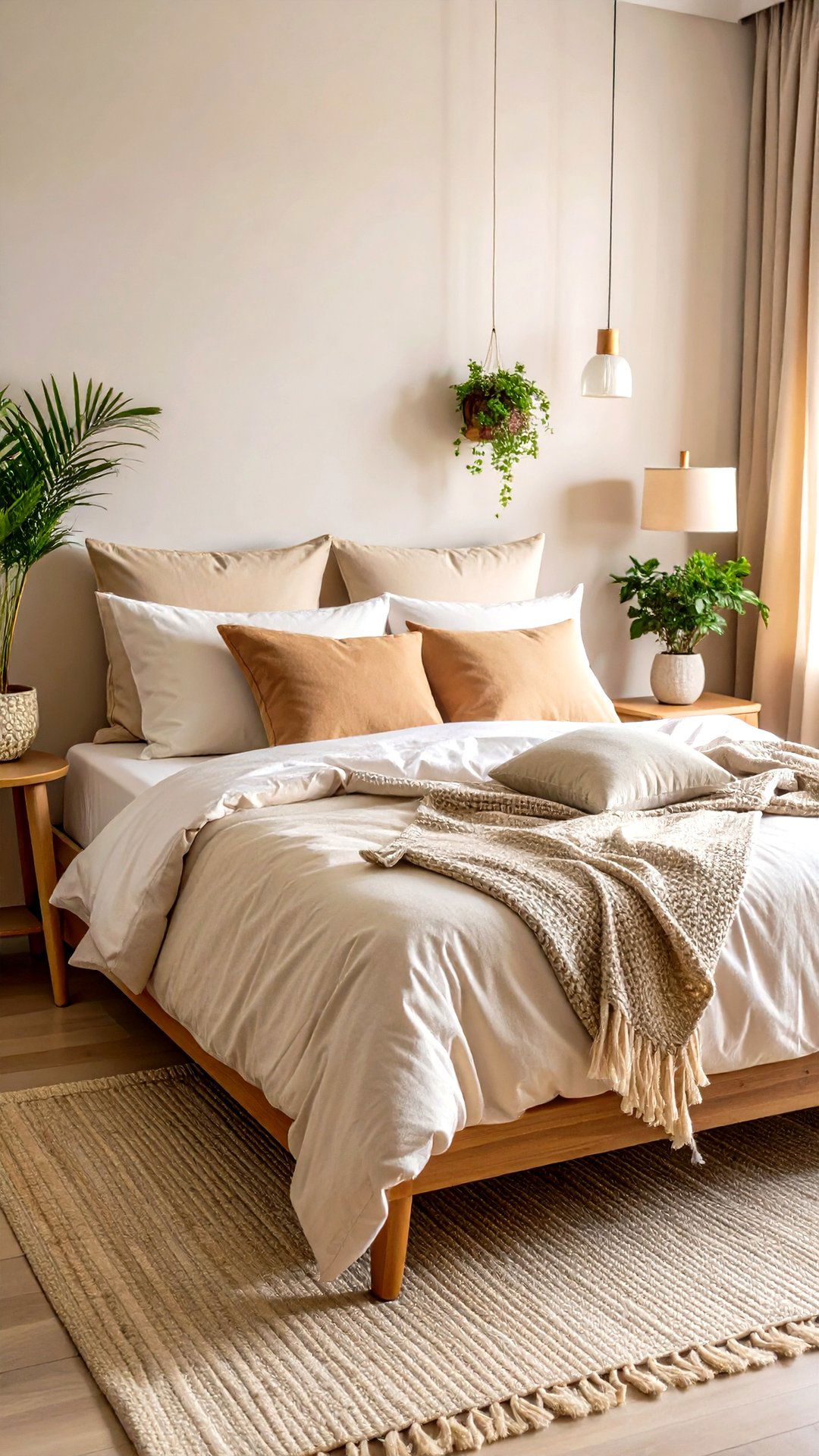 Layer Breezy Natural Bedding - 25 minimalist bedroom ideas