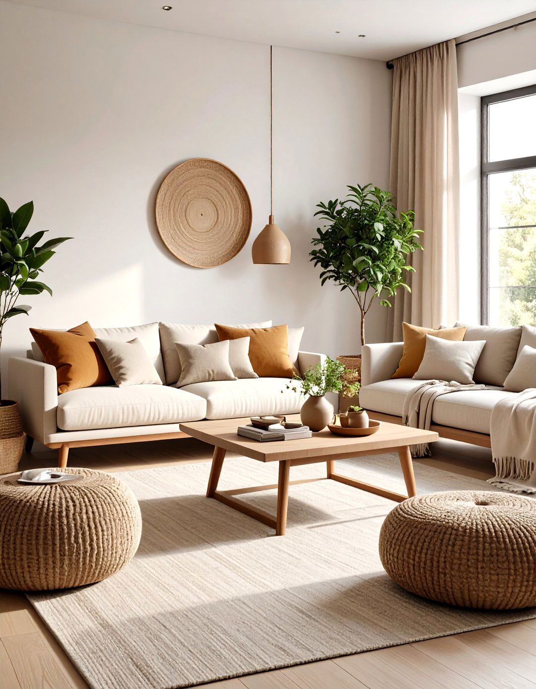 Layer Neutral Textiles for Tactile Warmth - 25 organic modern interior design ideas