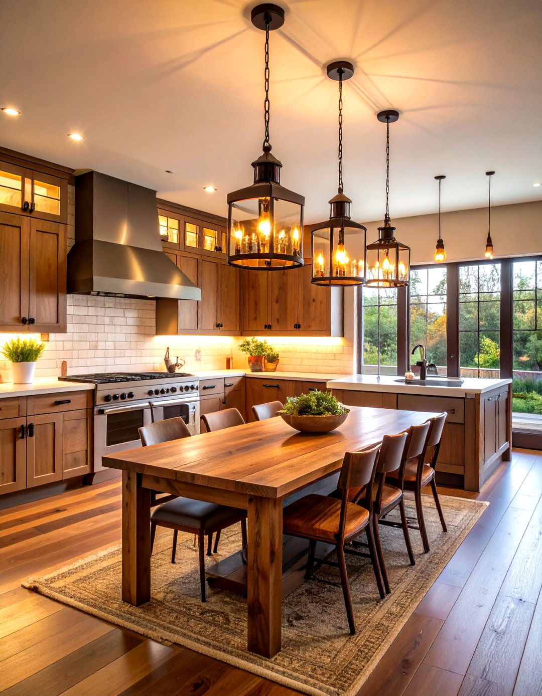 Layer Task Ambient and Accent Lighting Thoughtfully - 25 farmhouse kitchen ideas