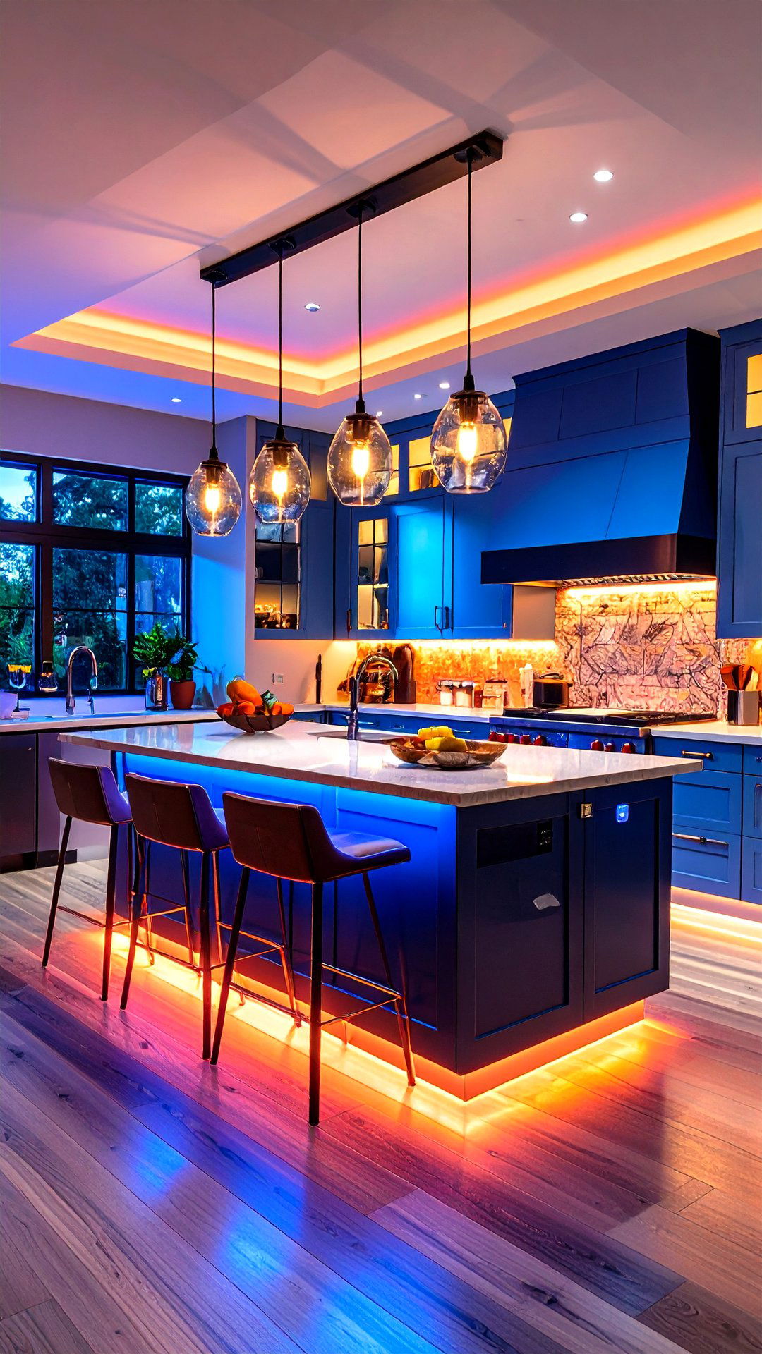 Layered Lighting Circuits for Mood and Task - 25 art deco kitchen ideas