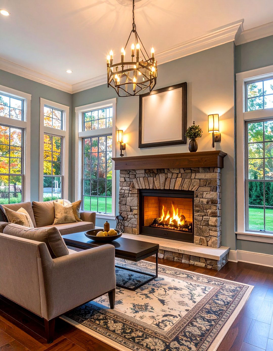 Layered Lighting Picture Lights Plus Fireplace Sconces - 25 fireplace sconces ideas