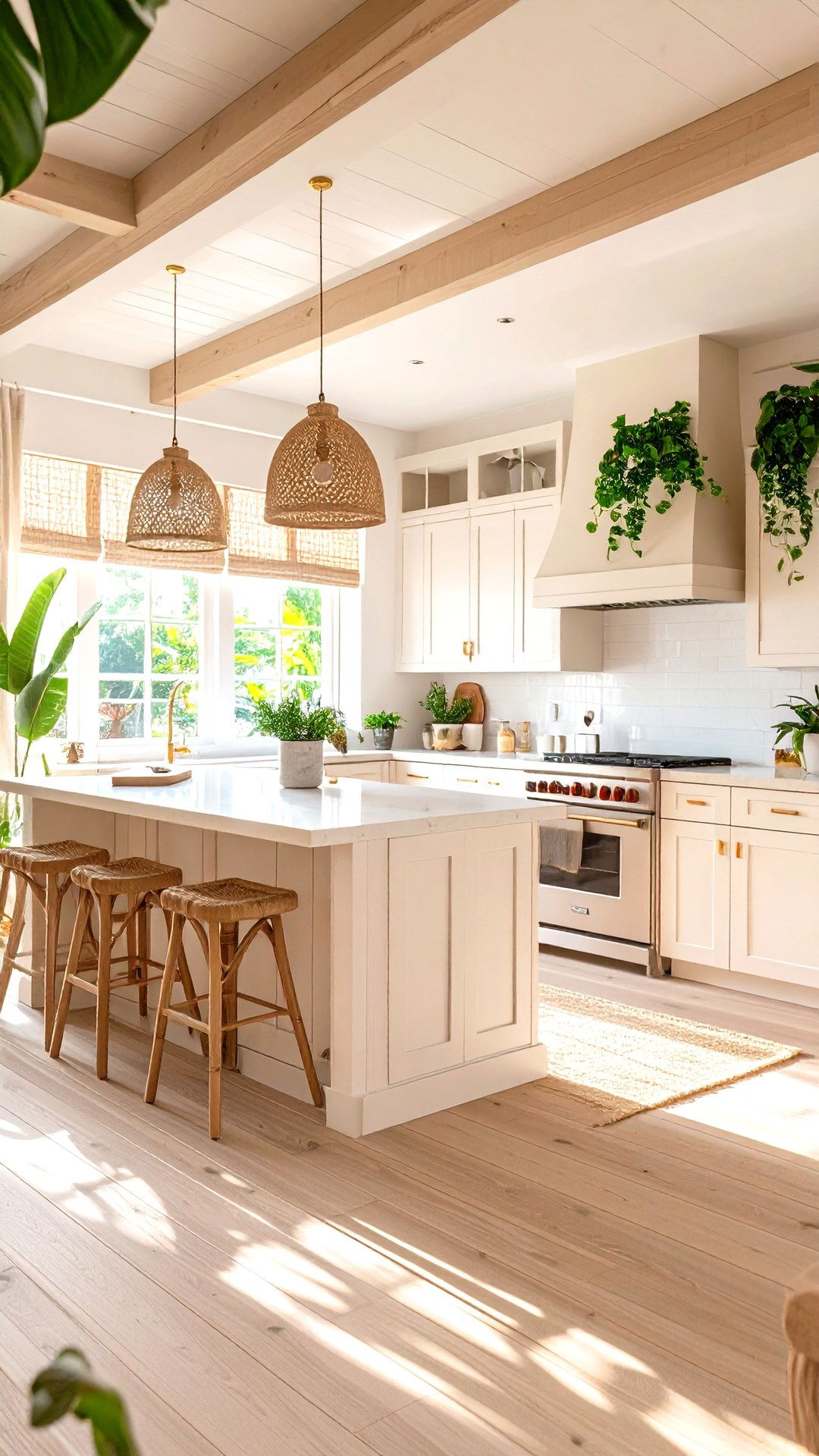 Layered Neutrals for a Serene Coastal Kitchen - 25 coastal kitchen ideas