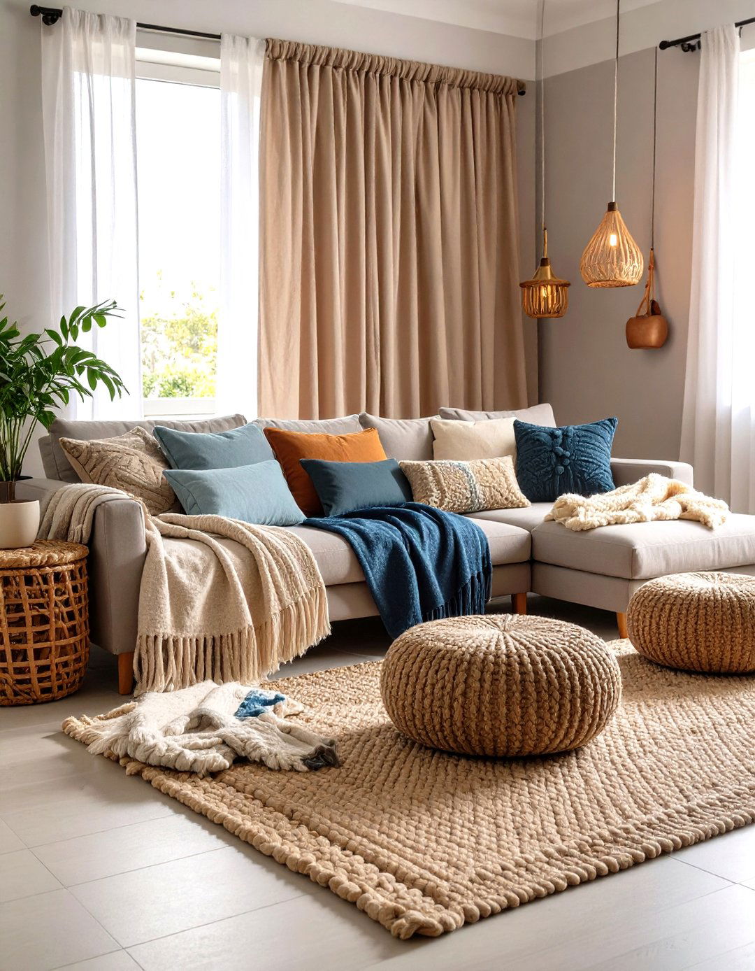 Layered Textures Warm Up Minimalist Decorating - 25 minimalist decorating ideas