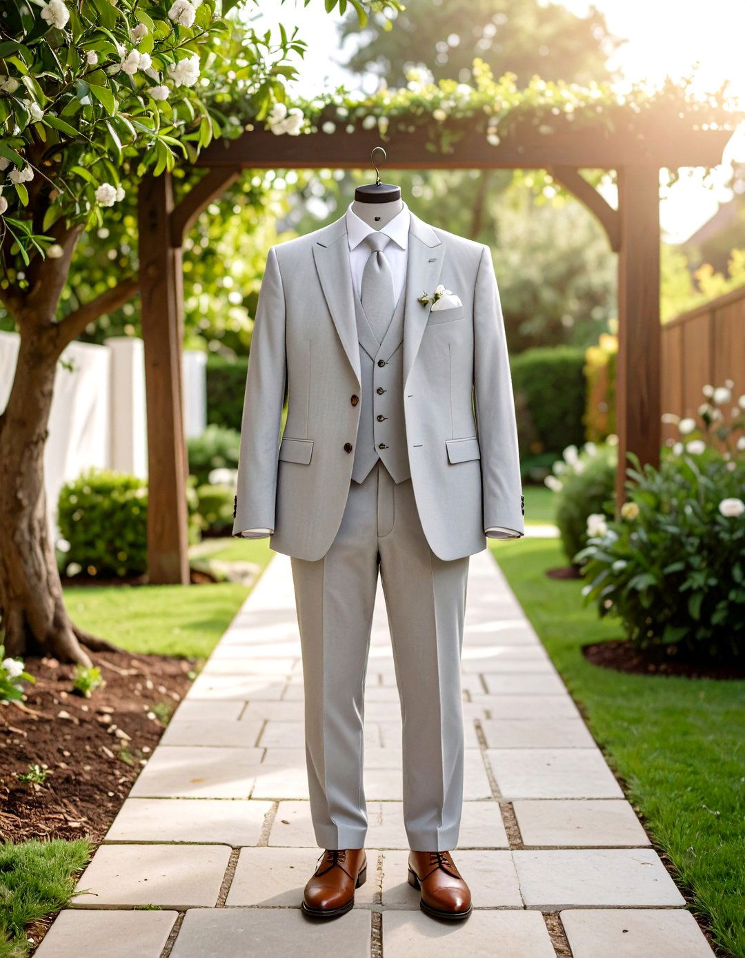 Light Grey Contemporary Classic Mens Wedding Outfit - 25 men's wedding outfit ideas