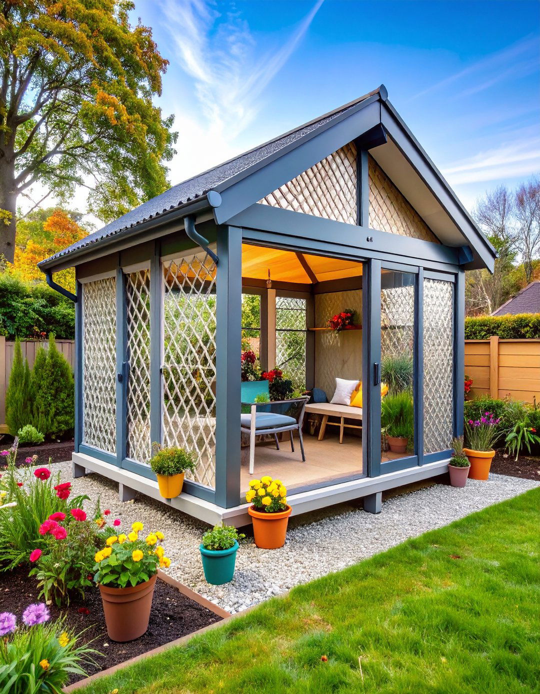 Lightweight PVC Frame Catio - 25 outdoor catio ideas