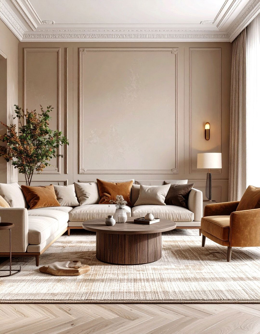 Lime Wash or Clay Paint for Living Room Walls - 25 organic modern living room design ideas
