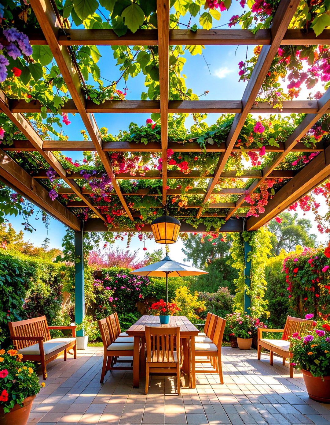 Living Vine Patio Ceiling Grid - 25 patio ceiling ideas