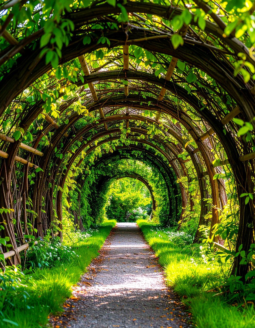 Living Willow Arbor Garden Focal Point - 25 Garden Focal Point Ideas
