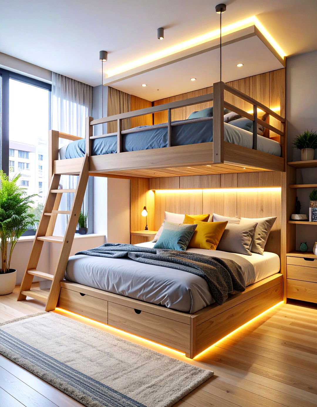 25 Space-Saving 2 Beds in One Small Room Ideas for Shared Spaces