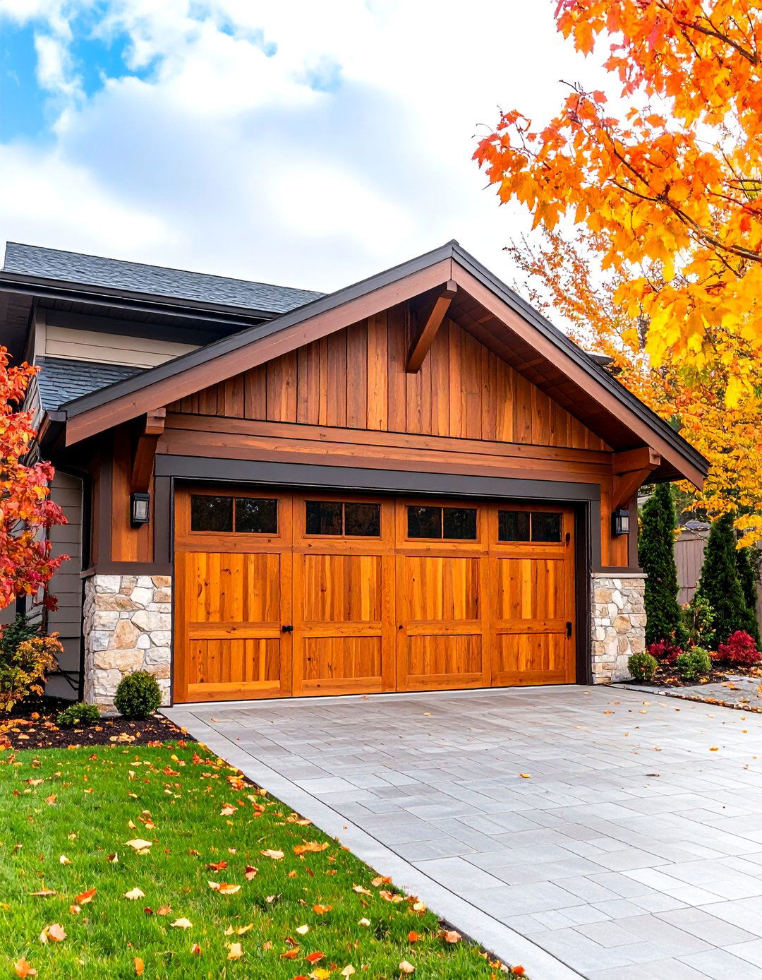 Low Maintenance Composite Garage Door Trim - 25 exterior garage door trim ideas