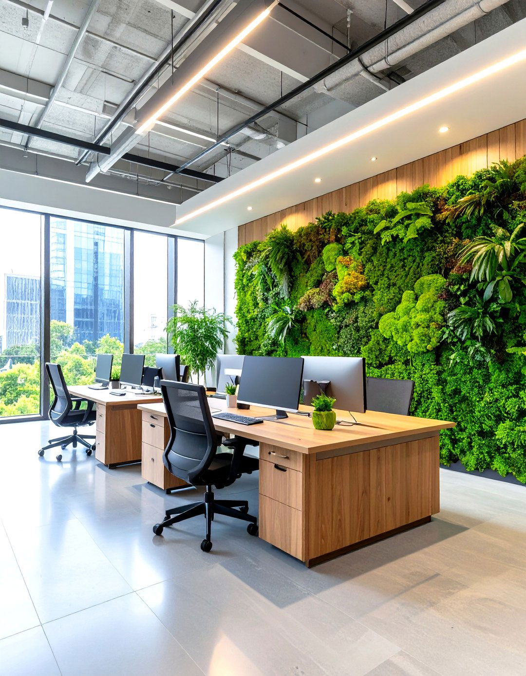 Low Maintenance Living Moss - 25 office accent wall ideas