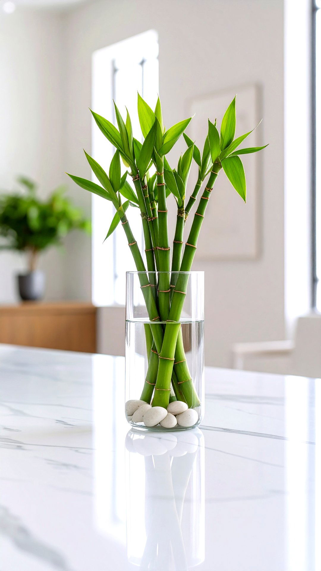 Lucky Bamboo Thrives on Neglect - 25 indoor plants that don't need sun