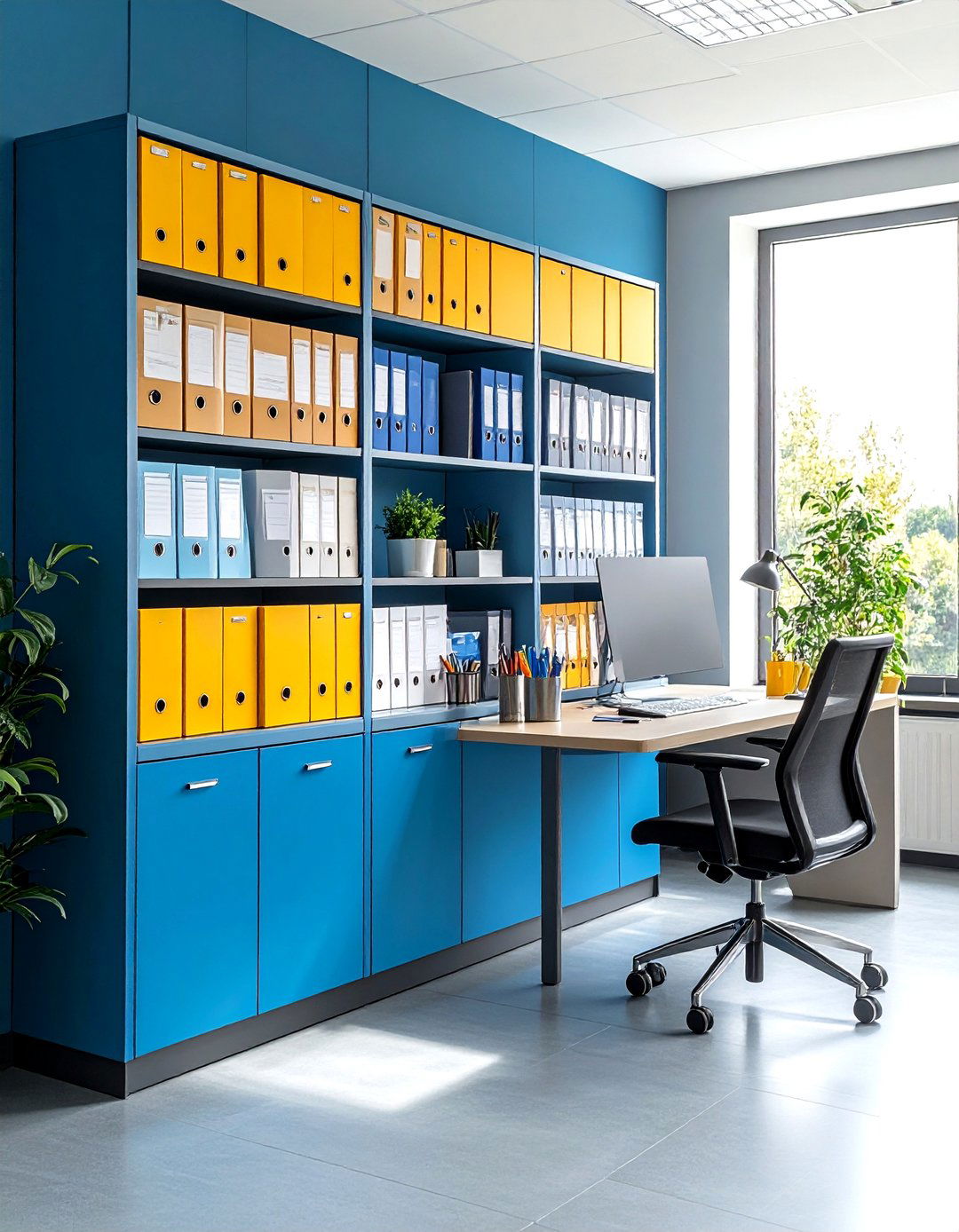 Magnetic Board Keeps Tiny Supplies Visible - 25 office storage ideas
