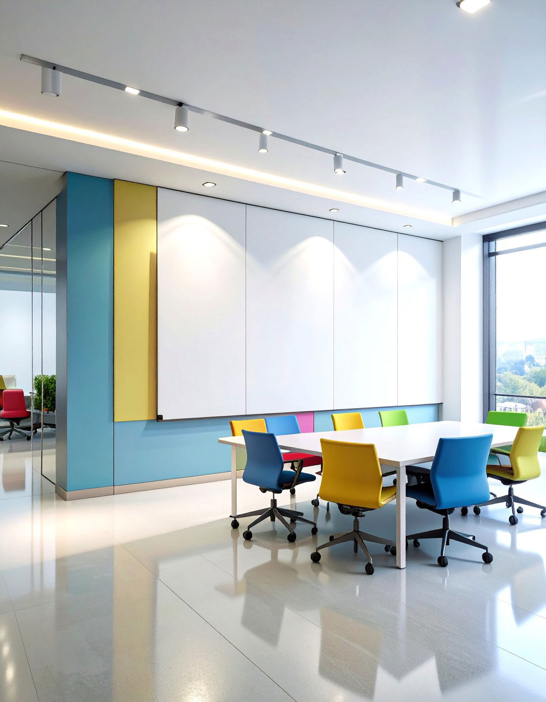 Magnetic Whiteboard Office Wallpaper for Agile Teams - 25 office wallpaper ideas
