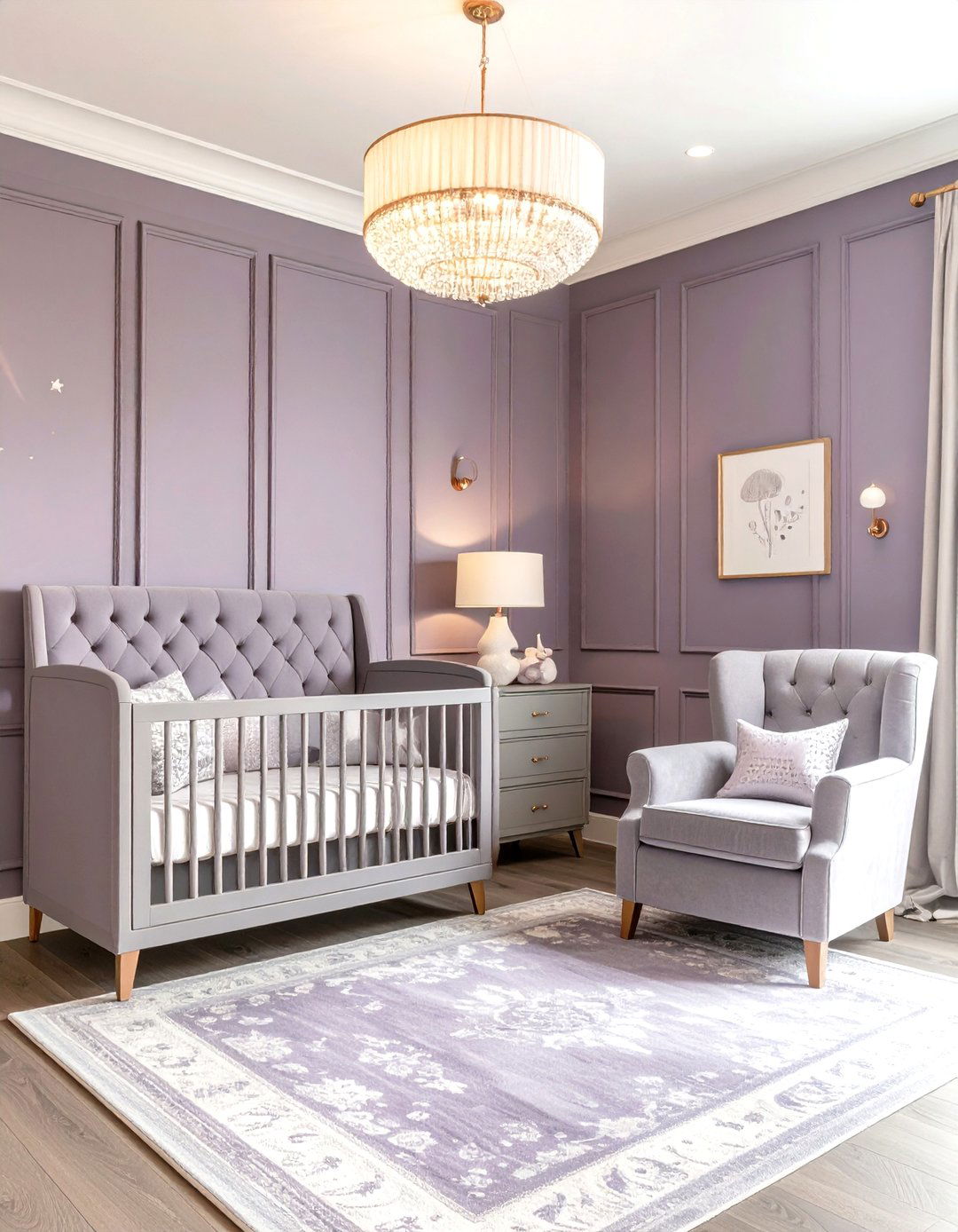Mauve and Mushroom Nursery Color - 25 nursery color ideas
