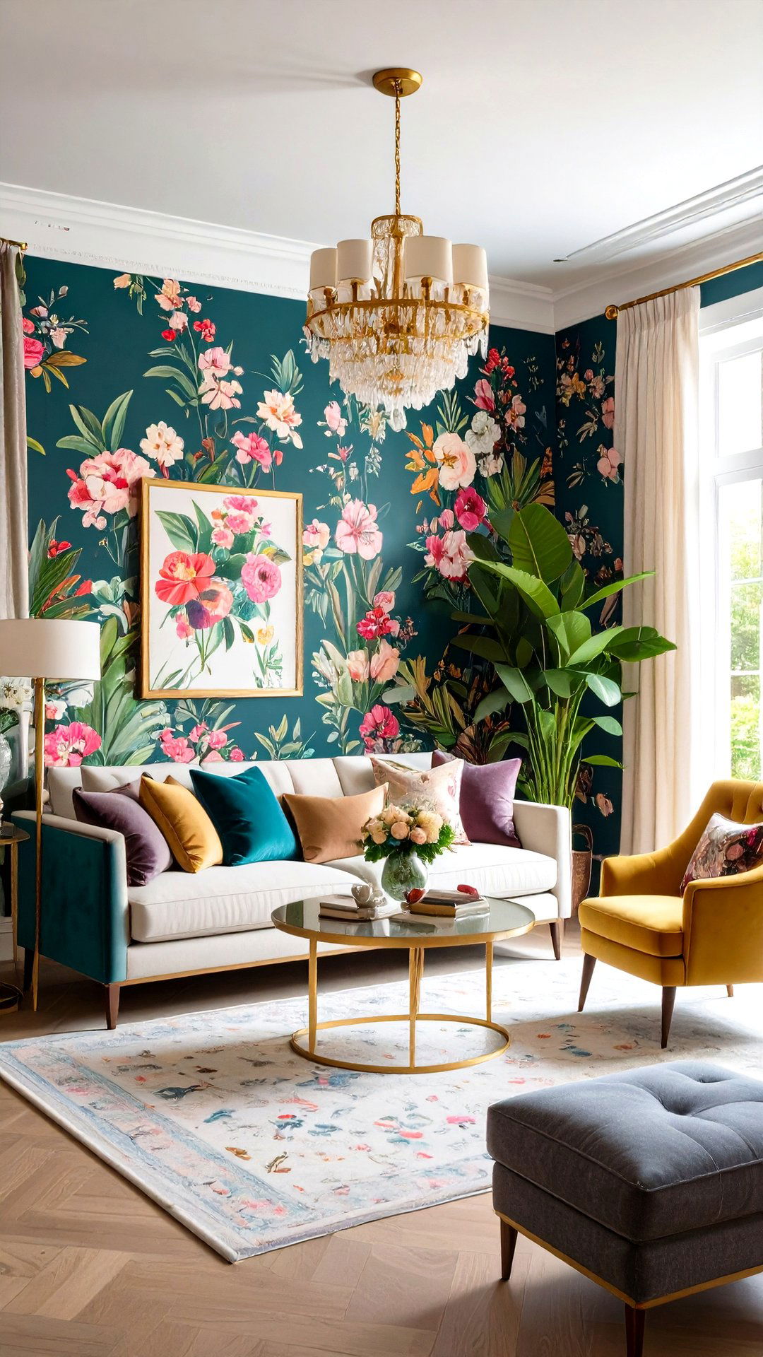 Maximalist Floral Wallpaper Room Bursting with Pattern - 25 aesthetic room ideas