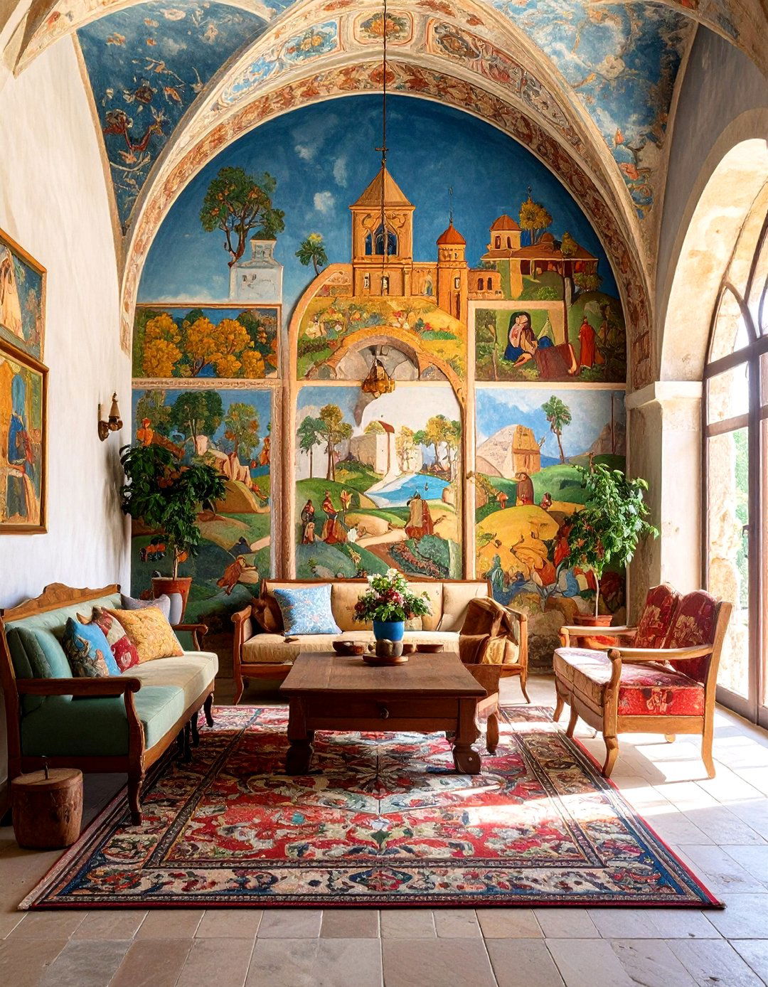 Medieval Fresco Inspired Wall Art - 25 medieval home decor ideas