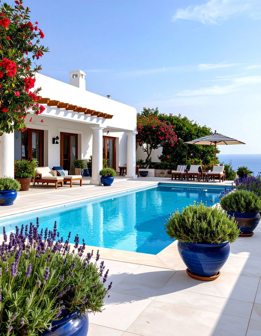 Mediterranean Patio for an Above Ground Pool - 25 above ground pool landscaping ideas