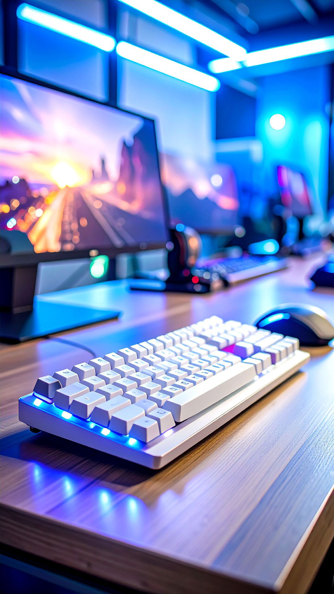 Mercury Edition Peripherals for a White Gaming Setup - 25 all white gaming setup ideas