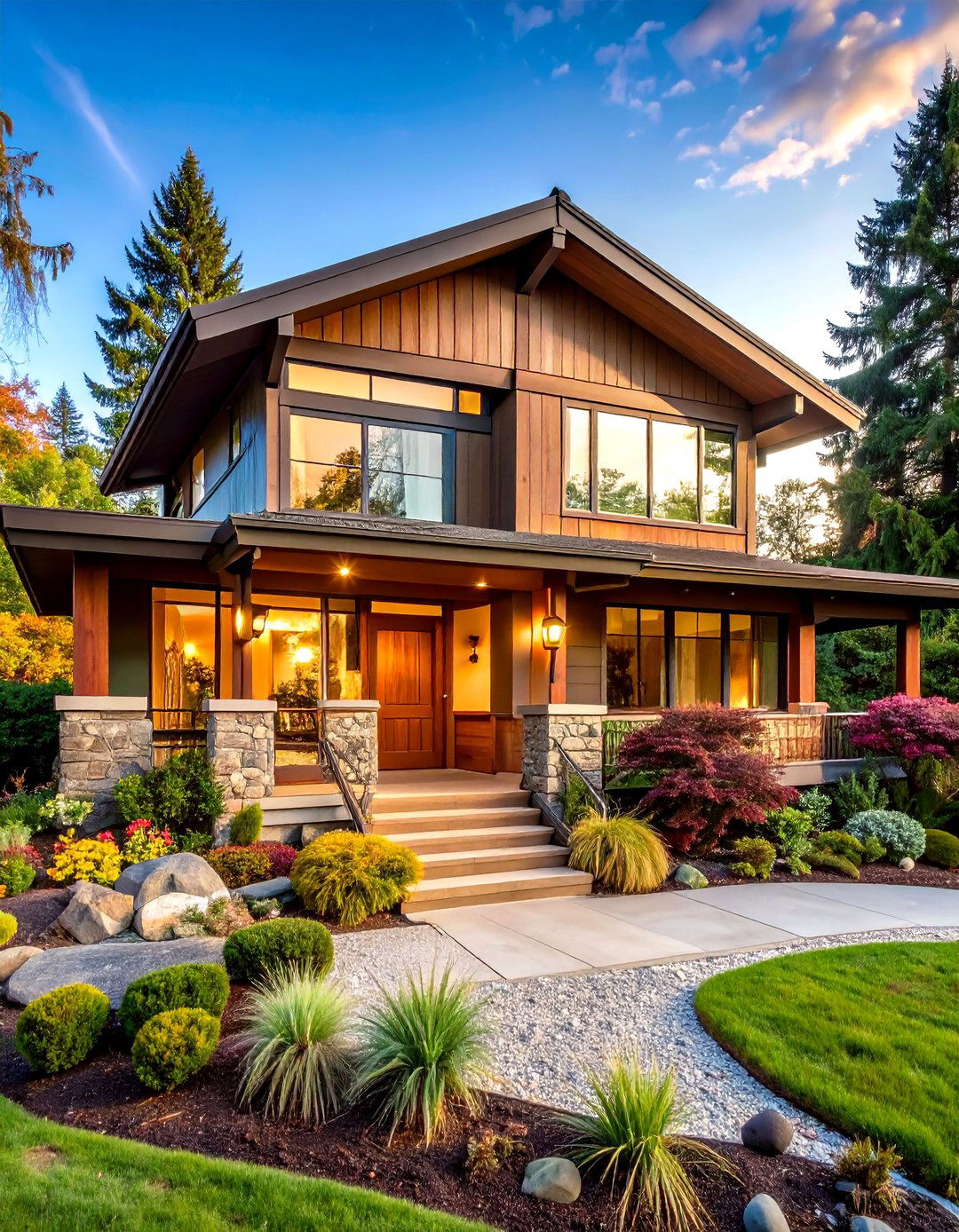 Mid Century Revival Avocado Olive Meets Natural Redwood - 25 olive green house exterior ideas