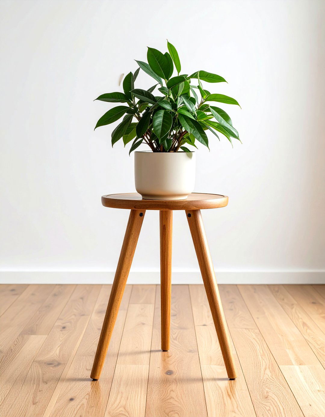 Midcentury Tripod Plant Stand - 25 outdoor plant stand ideas