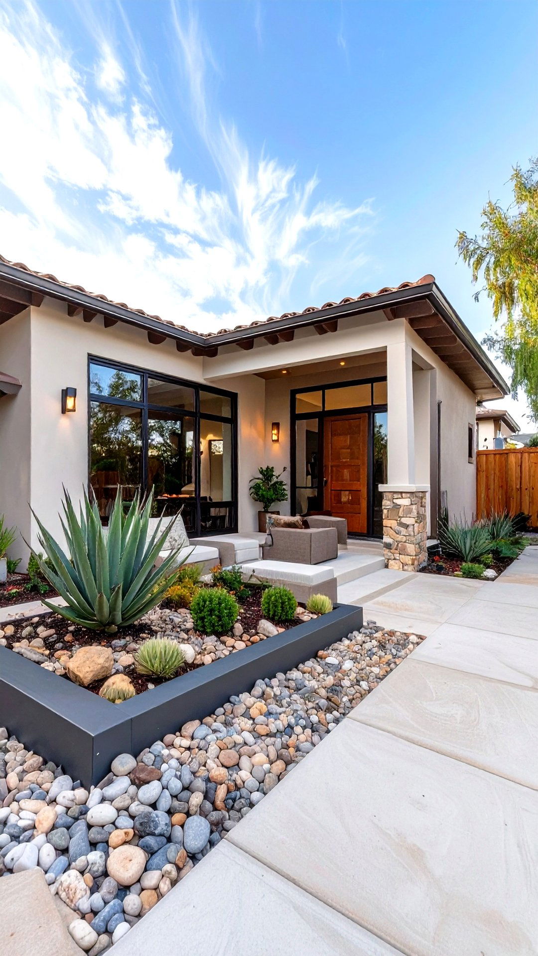 Mini Atrium Entry Refreshes a s House Exterior - 25 1980s house exterior ideas