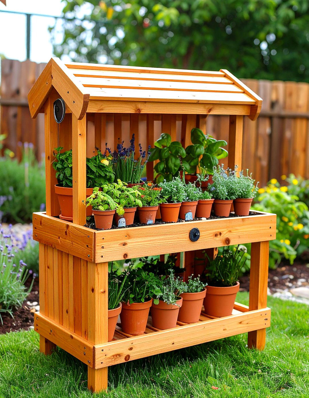 Mini Herb Lab Potting Table - 25 nursery garden ideas