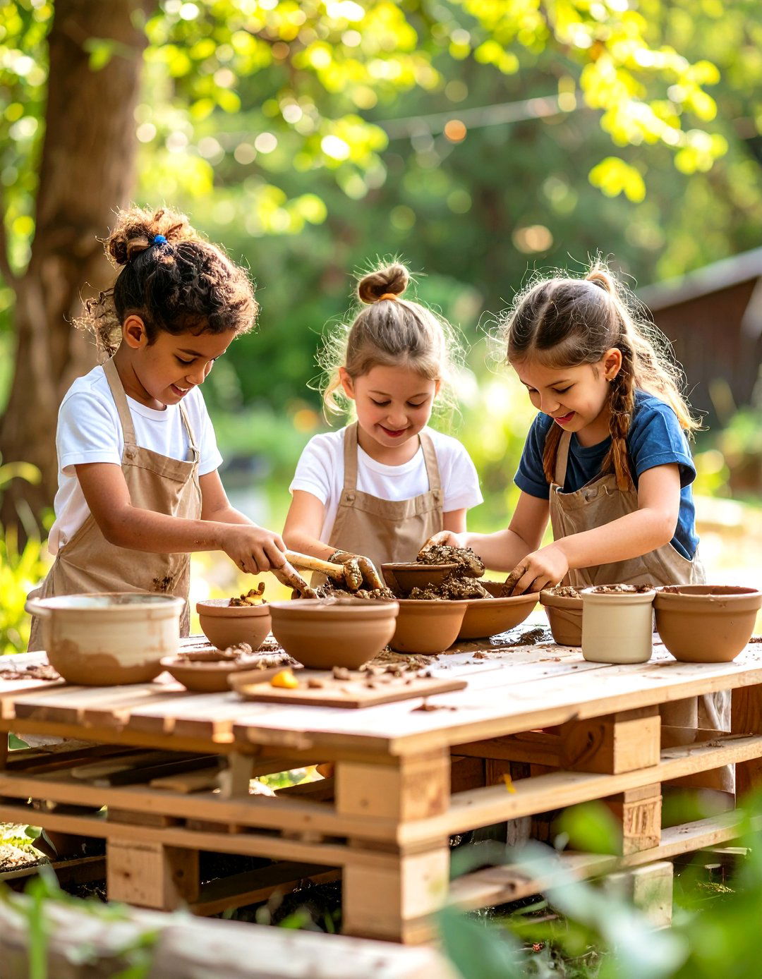 Mini Mud Kitchen for Role Play - 25 eyfs outdoor area ideas