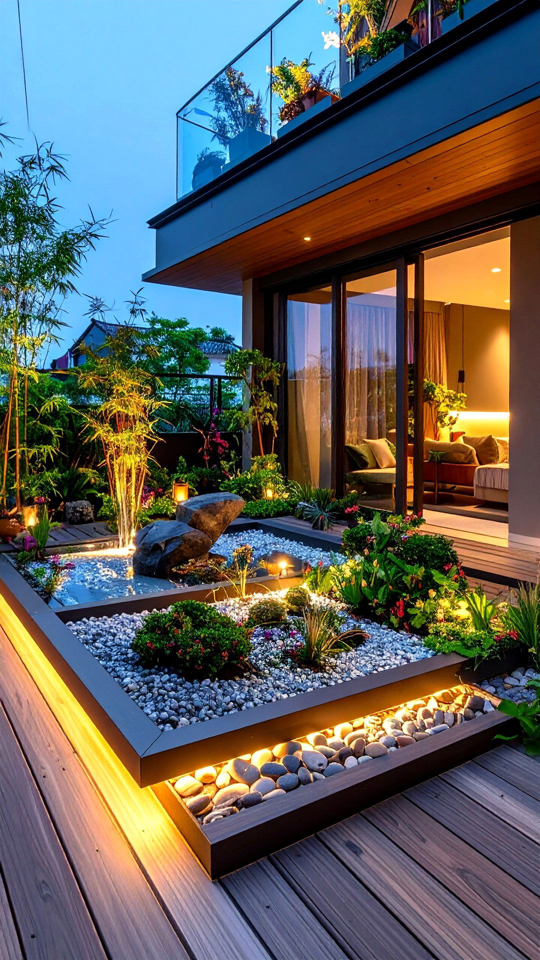 Mini Zen Garden Cantilever Balcony Calm - 25 cantilever balcony ideas