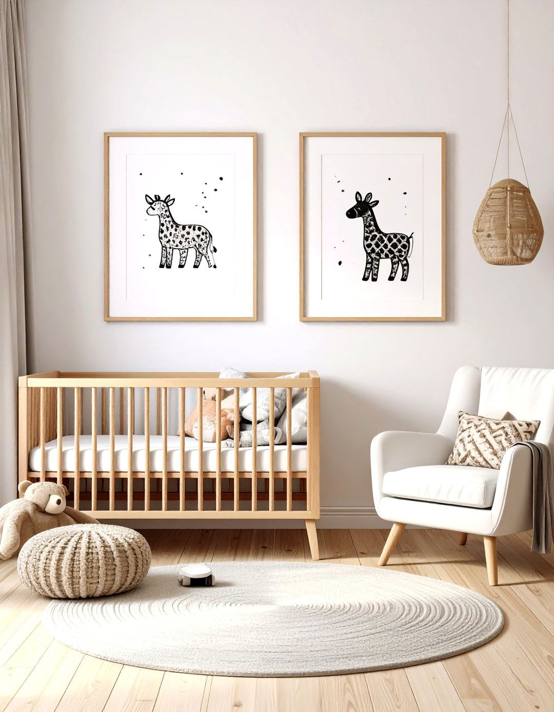 Minimal Line Art Prints - 25 neutral nursery ideas