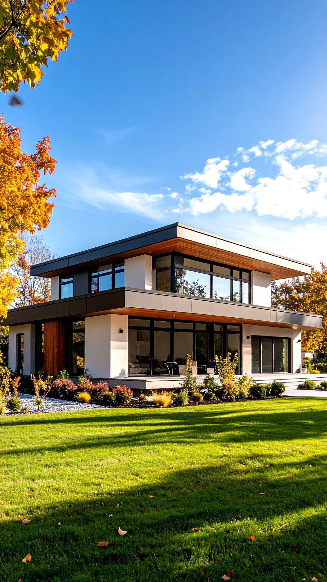 Minimalist Flat Roof Profile Streamlines the House Exterior - 25 aesthetic house exterior ideas