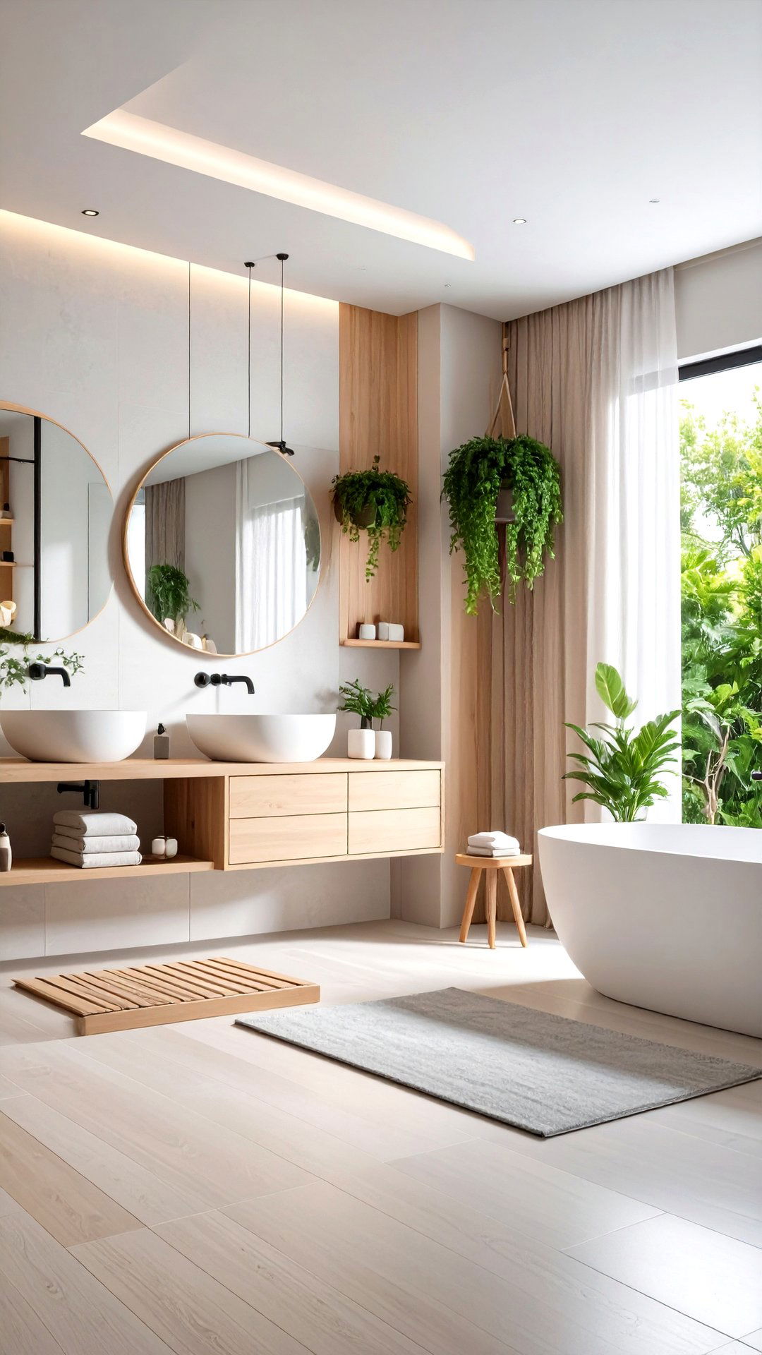 Minimalist Japandi Bathroom Palette - 25 aesthetic bathroom ideas