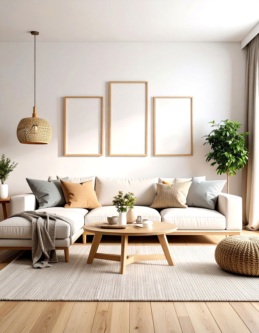 Minimalist Linear Family Picture Wall - 25 family picture wall ideas