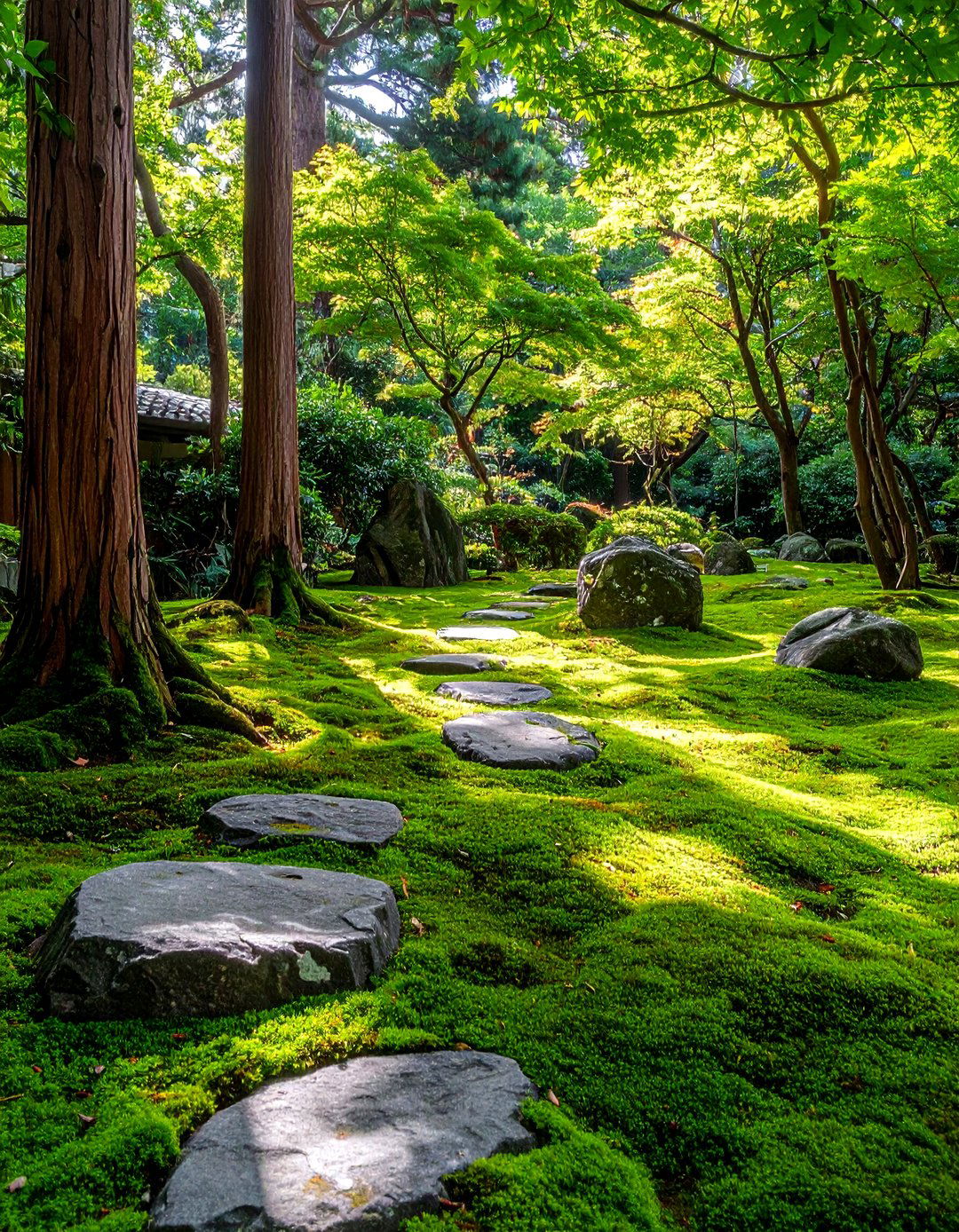 Minimalist Moss Carpet for Soft Ground Plane - 25 asian landscaping ideas