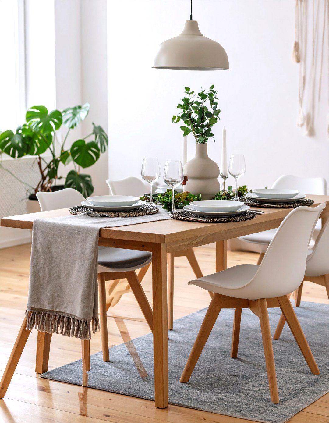 Minimalist Scandinavian Dining Table Scene - 25 dining table decor ideas