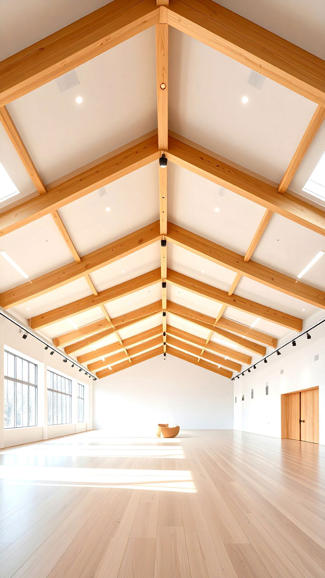 Minimalist Smooth Cathedral Ceiling Modernism - 25 cathedral ceiling ideas