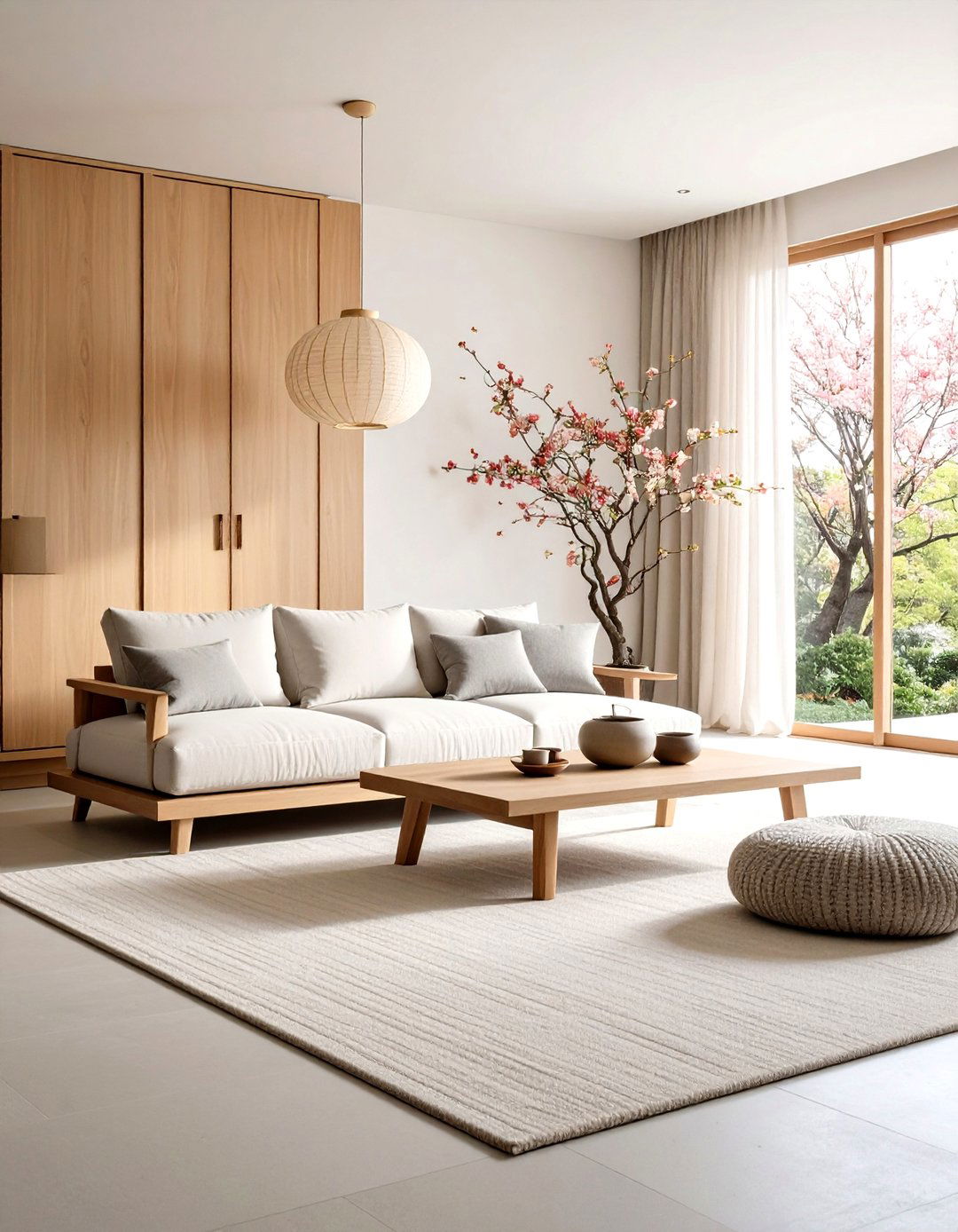 Minimalist Zen Room in a Soft Neutral Palette - 25 Zen Room Ideas