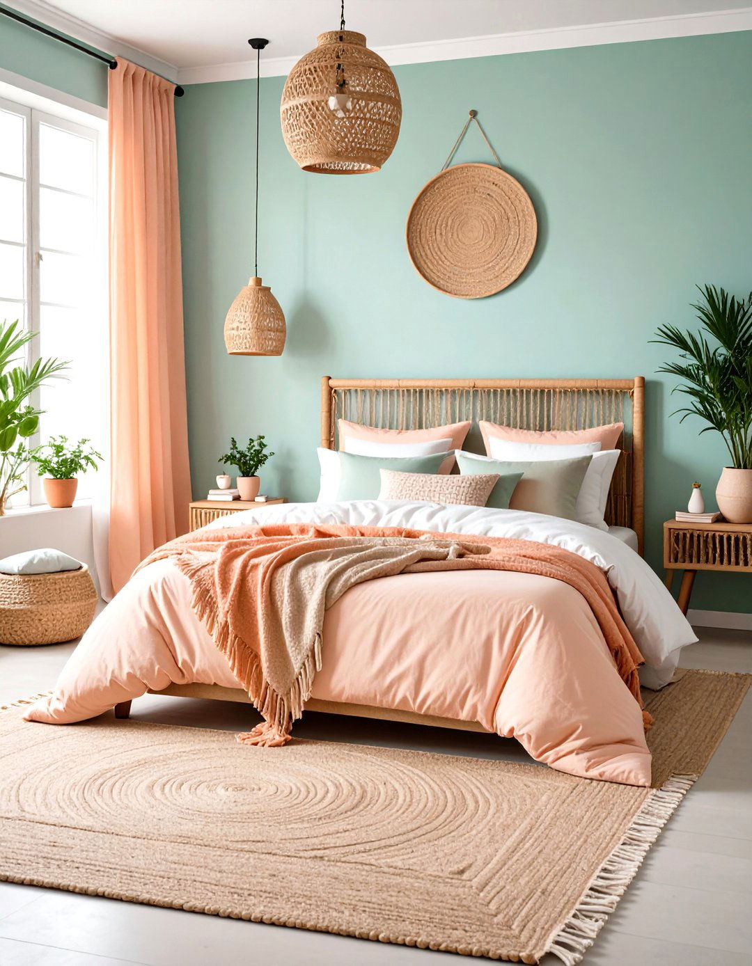 Mint and Peach Daydream Palette - 25 pastel bedroom ideas