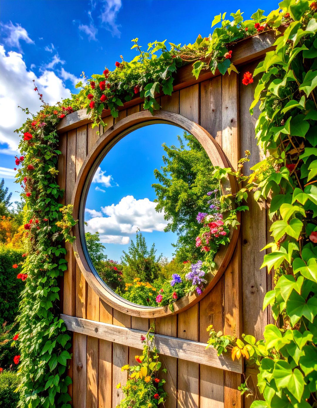 Mirror Illusion Outdoor Wall Decor - 25 outdoor wall decor ideas