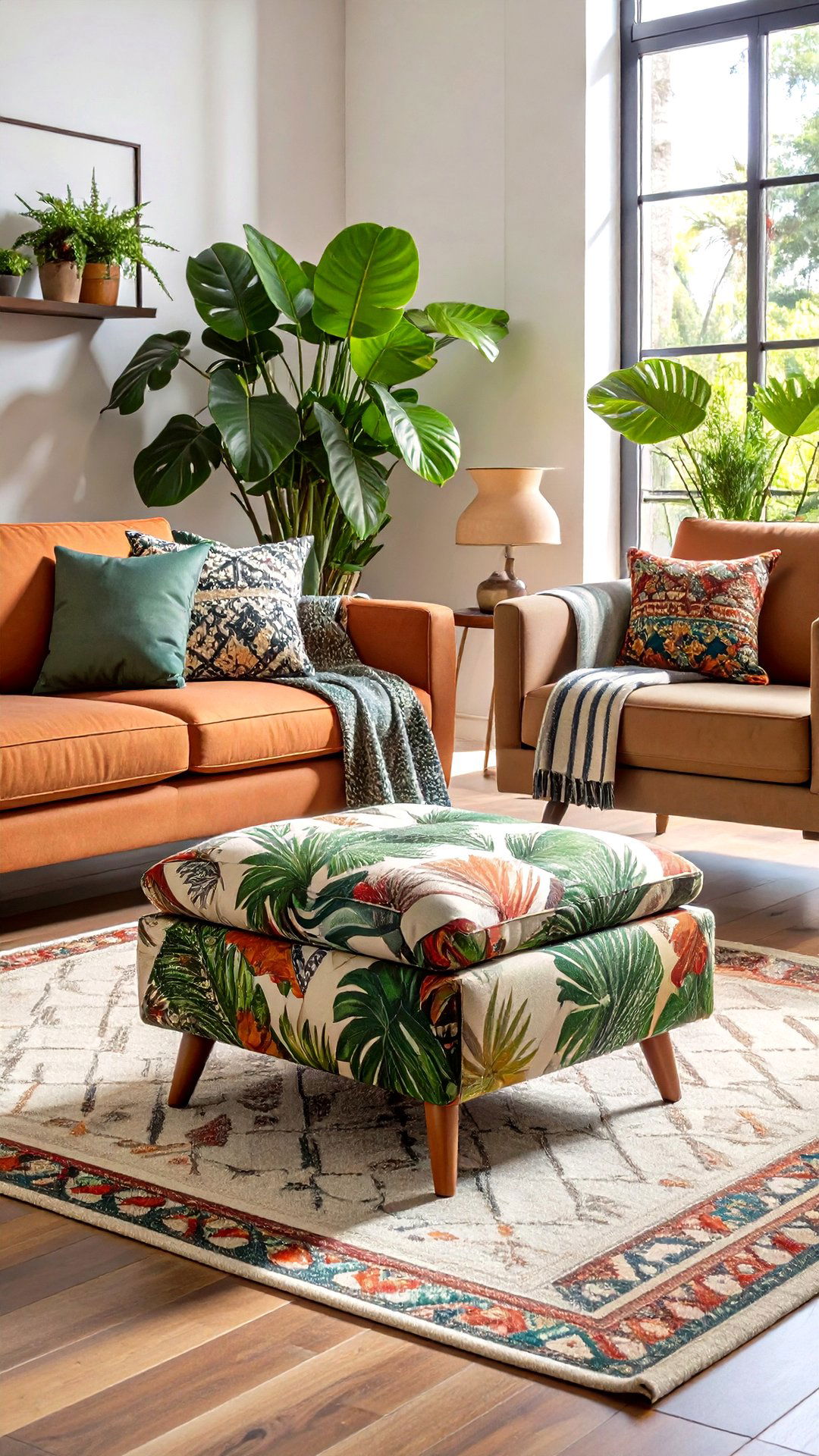 Mix Loud Patterns with Solid Upholstery for Harmonious Asymmetrical Balance - 25 asymmetrical balance interior design ideas