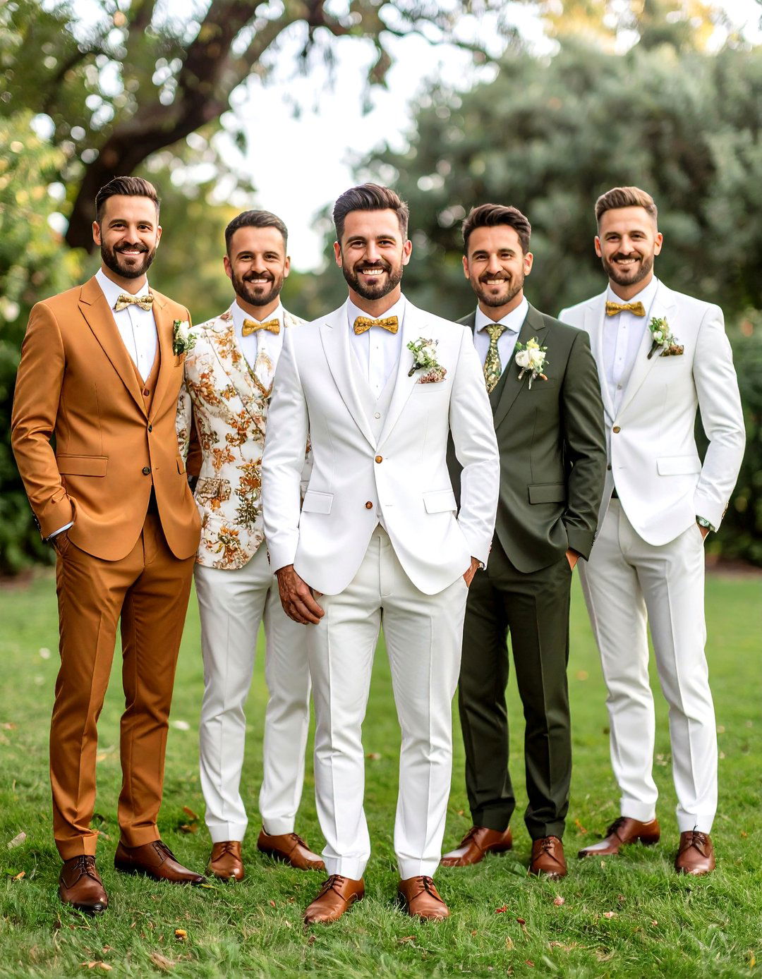 Mix and Match Modern Cohort Mens Wedding Outfit - 25 men's wedding outfit ideas