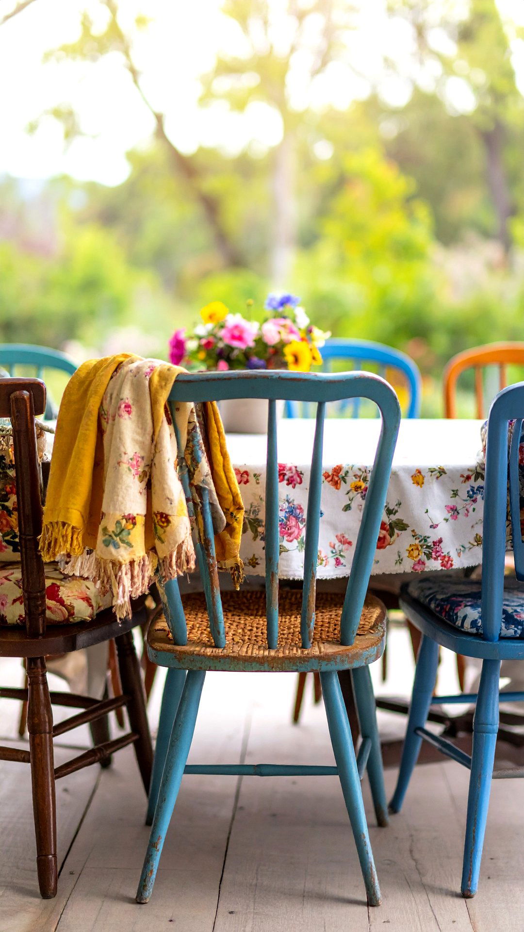 Mix and Match Vintage Chairs for Character in the Cottage Dining Room - 25 cottage dining room ideas
