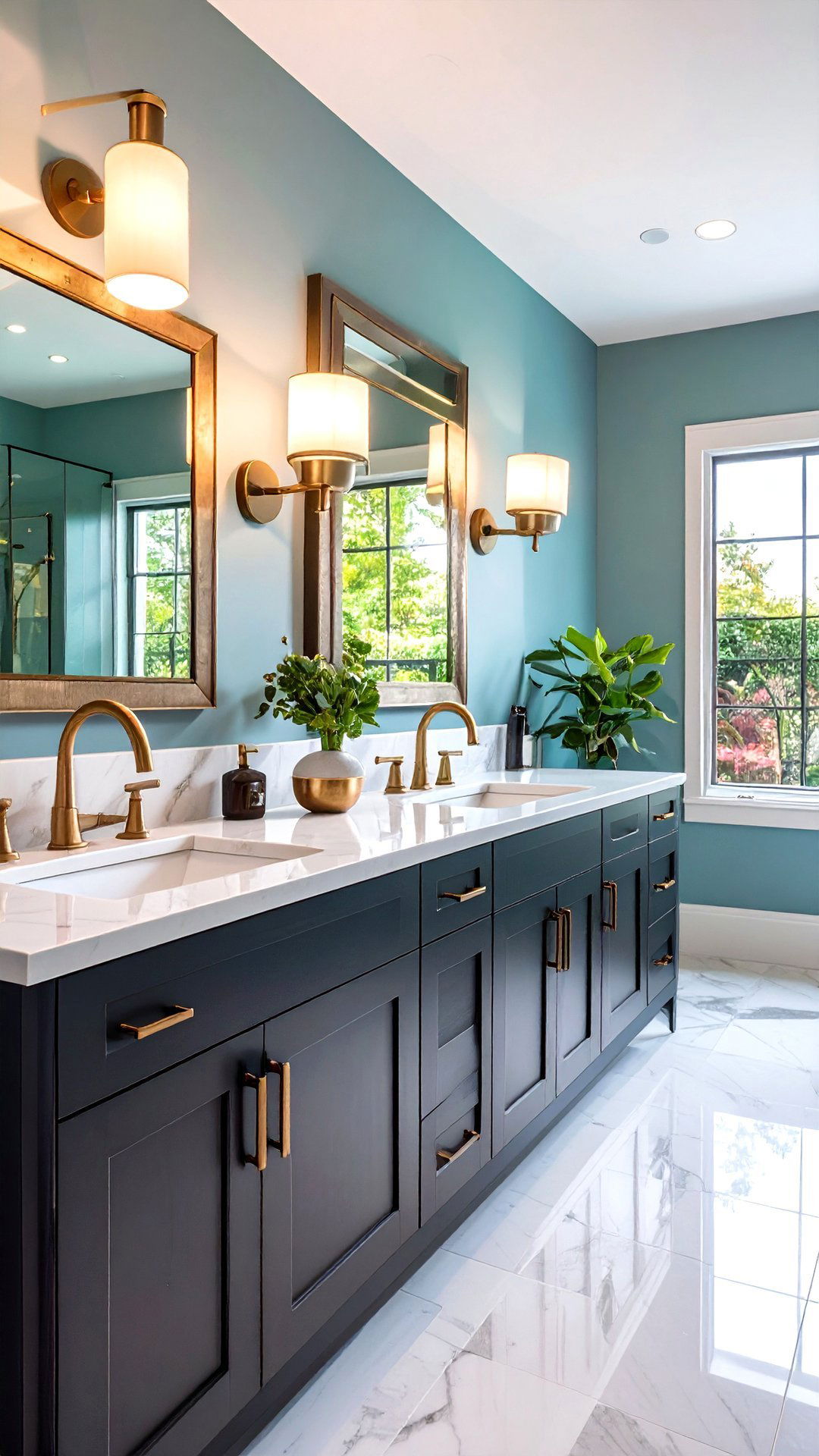 Mixed Metal Bathroom Hardware Harmony - 25 aesthetic bathroom ideas