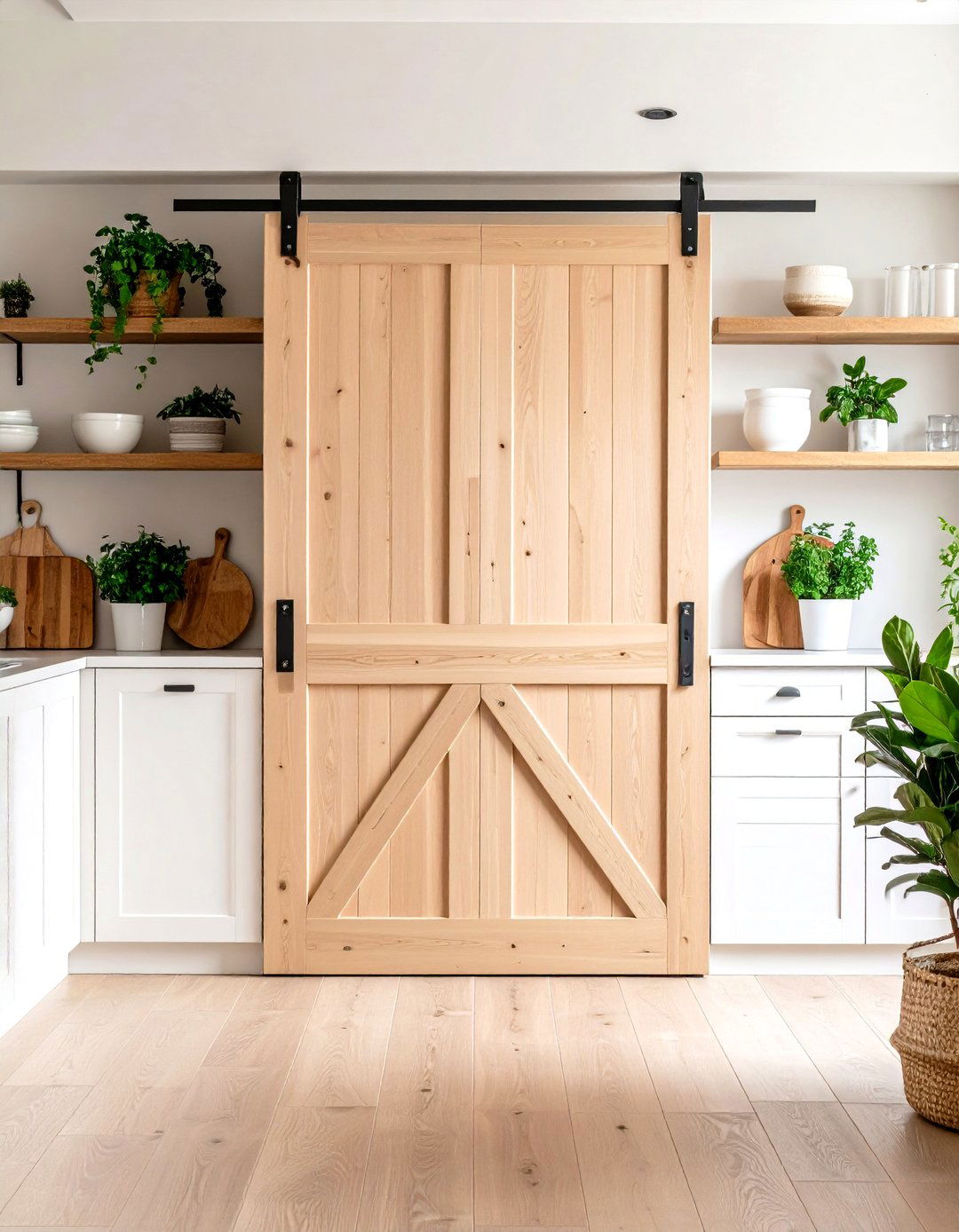 Modern Barn Door - 25 pantry door ideas